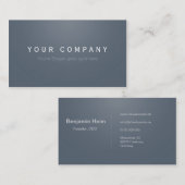 Cartes professionnelles de visite grise (Devant / Derrière)