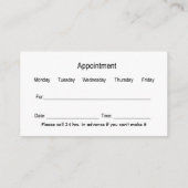 Cartes professionnelles Dentist Office (Dos)