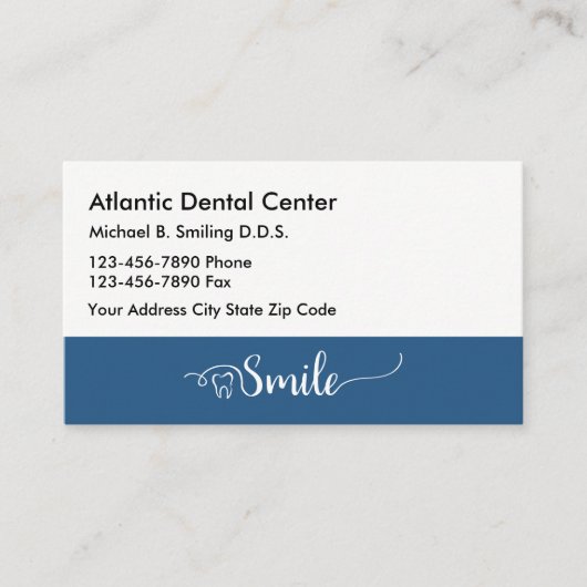 Cartes professionnelles Dentist Office (Devant)
