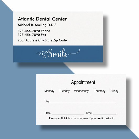 Cartes professionnelles Dentist Office