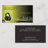 Cartes professionnelles d'industrie musicale de (Devant / Derrière)