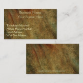 Cartes professionnelles et de profil en cuir (Devant / Derrière)