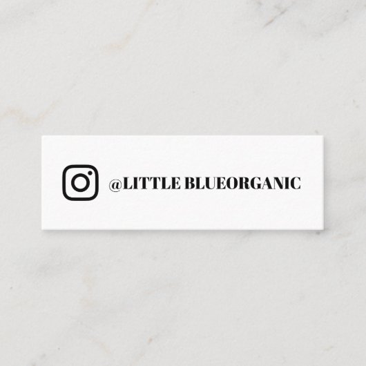 Cartes professionnelles Instagram | Votre nom Inst (Devant)