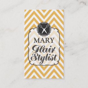 Cartes professionnelles modernes de coiffeur de