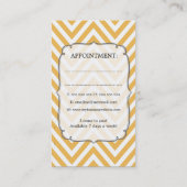 Cartes professionnelles modernes de coiffeur de (Dos)