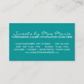 cartes promo vente de gâteaux (Dos)