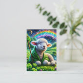 Cartes Psaume 23 KJV - Agneau gai (Debout devant)