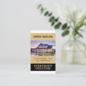 Cartes publicitaires Open House Realtor élégant (Debout devant)