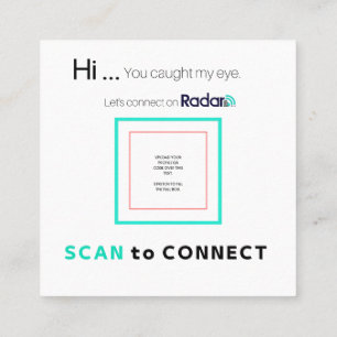 Cartes QR, Carré, Carte de visite Carré 2,5 pouces