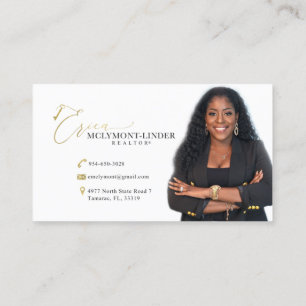 Cartes Realtor personnalisées non modifiables Modè