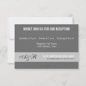 Cartes Réception Mariage Photo Moderne (Dos)