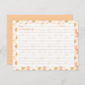 Cartes Recette Cute Daisy (Devant / Derrière)