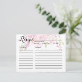 Cartes Recette Fleurs Roses (Debout devant)