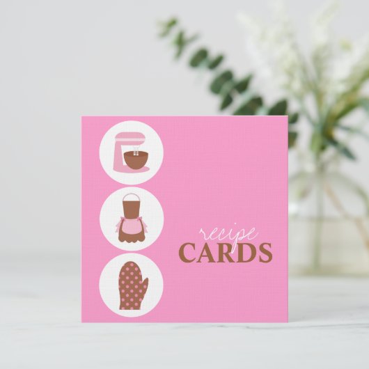 Cartes Recette Rétro (Debout devant)