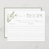 Cartes recettes (Devant / Derrière)