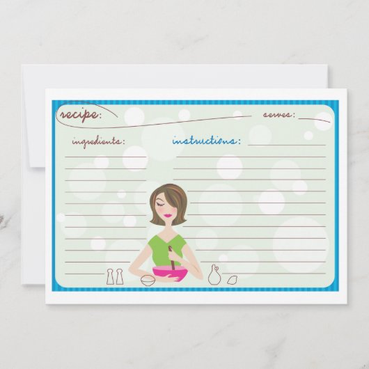 Cartes recettes (Devant)