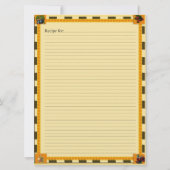 Cartes recettes (Dos)