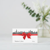 Cartes Red Place BW de Chicago Skyline Etted BW #2 (Debout devant)