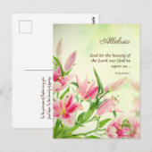 Cartes religieuses de Pâques - Sentiments Alleluia (Devant / Derrière)