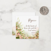 Cartes religieuses de Pâques - Sentiments Réjouiss (Devant/Arrière en situation)