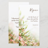 Cartes religieuses de Pâques - Sentiments Réjouiss (Devant / Derrière)