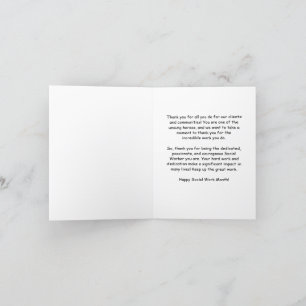 Cartes Remerciements des travailleurs sociaux
