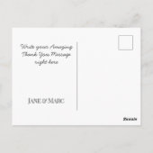 Cartes Remerciements Faux Silver Metal Foil Carte  (Dos)