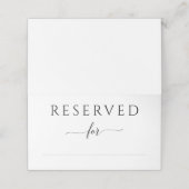 Cartes Réservées pour petits Mariages simples et é (Extérieur déplié)