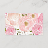 Cartes Réserver Lieu Fleurs aquarelles (Dos)