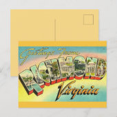 Cartes rétro de Richmond, Virginie (Devant / Derrière)