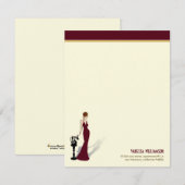 Cartes Retro Diva Custom Flat Note (marron) (Devant / Derrière)
