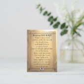 Cartes Romains 10:9-10 KJV (Debout devant)