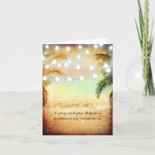 Cartes romantiques de Merci de mariage de coucher