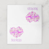 Cartes rose violet du coeur de la douche nuptiale (Extérieur déplié)