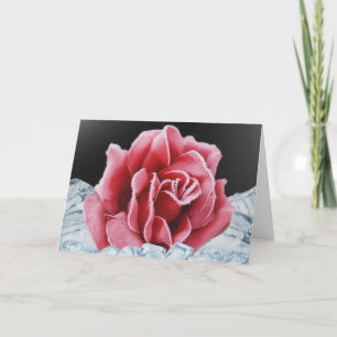Cartes roses congelées