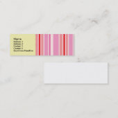 Cartes roses de profil de Striper de sucrerie (Devant / Derrière)