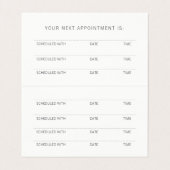 Cartes roses de rendez-vous d'ongle et de salon de (Intérieur déplié)