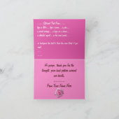 Cartes roses Fleurs roses Carte de voeux personnal (Intérieur)