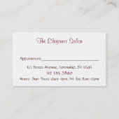 Cartes roses foncées de rendez-vous d'empreinte de (Dos)