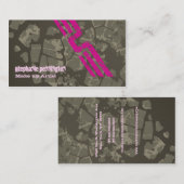 Cartes roses grises à la mode de cosmetologist de (Devant / Derrière)