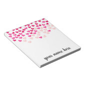 Cartes roses personnalisées Filles Bloc-notes (Incliné)