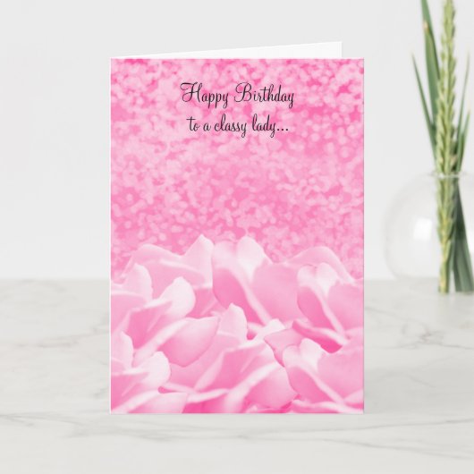Cartes Roses Roses Pour Une Dame Classique (Devant)