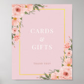 Cartes Roses Rouges Vides Cadeaux Poster (Devant)