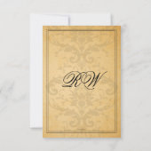 Cartes RSP vintage Black Mariage damassé (Dos)