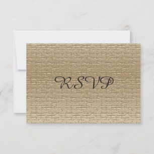 Cartes RSVP 50e anniversaire du Mariage, or