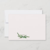 Cartes RSVP À feuillage persistant (Dos)