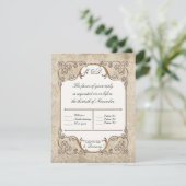 Cartes RSVP Art Nouveau Roaring 20s Style Déco (Debout devant)