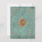 Cartes RSVP Art Nouveau Roaring 20s Style Déco (Dos)