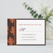 Cartes RSVP automne (Debout devant)
