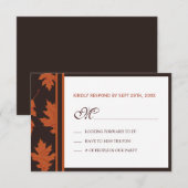 Cartes RSVP automne (Devant / Derrière)